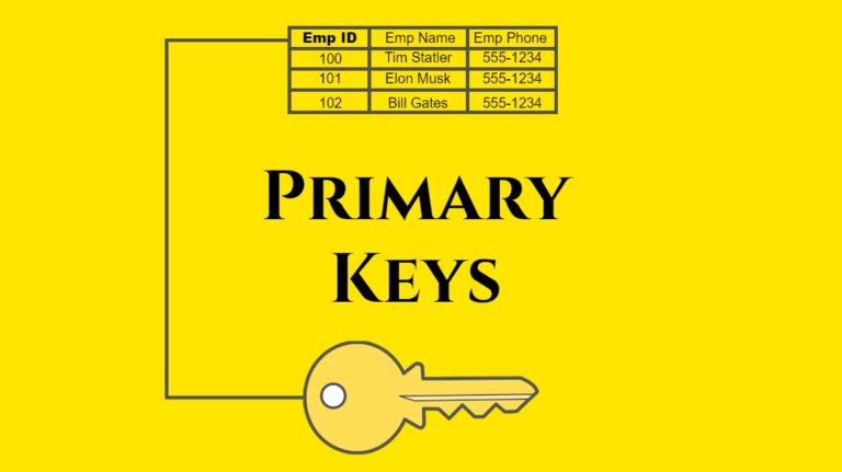 What Is A Primary Key In Access 2016